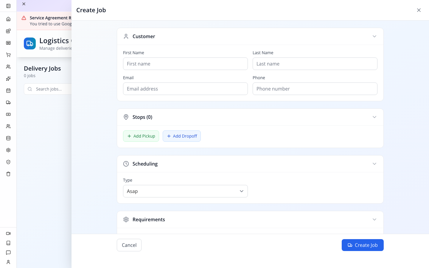A new job starts with zero stops