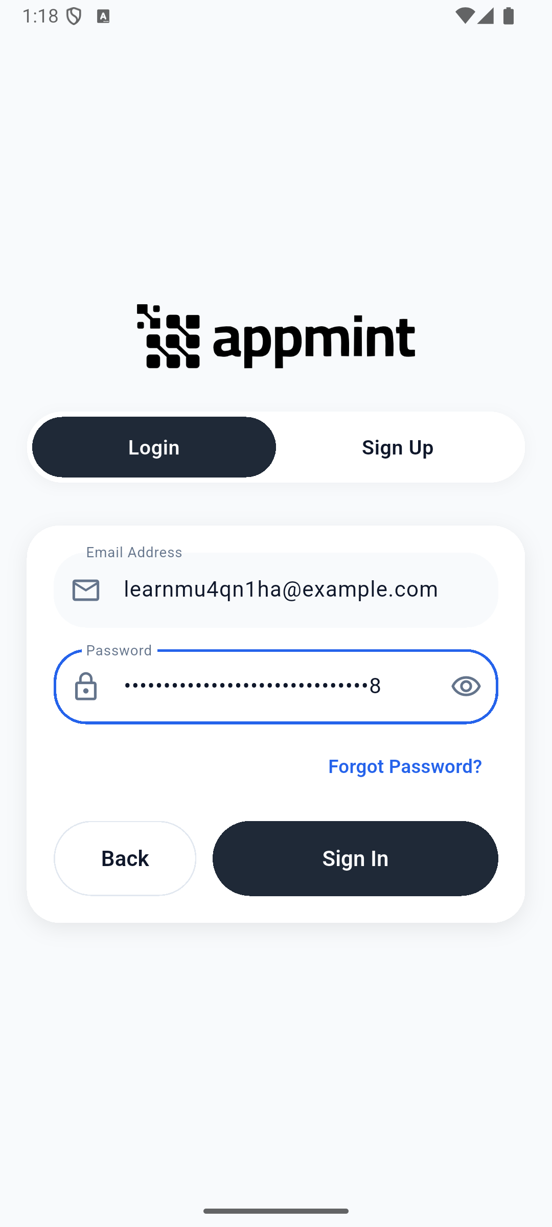 Native password step